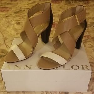 Ann Taylor heels 3 and 1/4 inch heels